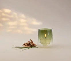 Bolsius geurkaars CleanLight navulling Cedar & Vetiver wit 24 uur D 5,5 H 11,6 cm 2 stuks