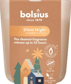 Bolsius geurkaars True Glow Silent Night beige 25 uur D 8,1 H 7,4 cm