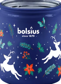 Bolsius geurkaars True Glow Xmas vanilla wit 23 uur D 8,2 H 6,8 cm