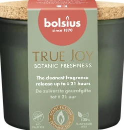 Bolsius geurkaars True Joy Botanic Freshness groen 21 uur D 8,3 H 7,6 cm