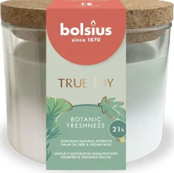 Bolsius geurkaars True Joy Botanic Freshness groen 21 uur D 8,3 H 7,6 cm