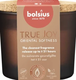 Bolsius geurkaars True Joy Oriental Softness bruin 21 uur D 8,3 H 7,6 cm