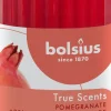 Bolsius geurkaars True Scents Pomegranate rood 33 uur D 5,8 H 12 cm