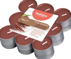 Bolsius geurkaars True Scents Oud Wood bruin 4 uur 18 stuks