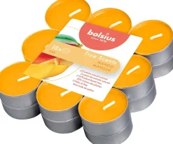 Bolsius geurkaars True Scents Mango geel 4 uur 18 stuks