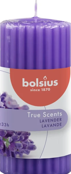 Bolsius geurkaars True Scents Lavendel wit 33 uur D 5,8 H 12 cm