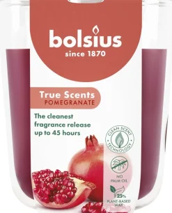 Bolsius geurkaars True Scents Pomgranate rood 45 uur D 8,4 H 5,2 cm