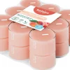 Bolsius geurkaars True Scents Peach oranje 6 uur D 3,5 H 1,8 cm 18 stuks