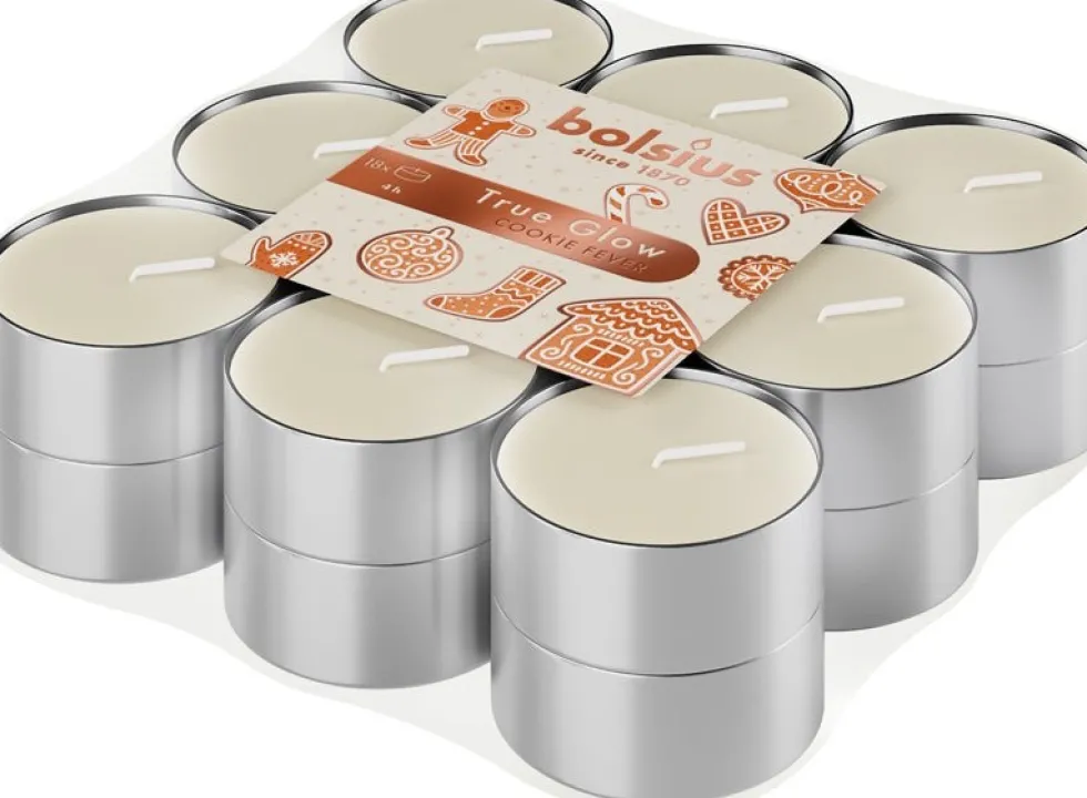 Bolsius geurwaxinelicht True Scents Cookie Fever wit 4 uur D 3 H 2 cm 18 stuks