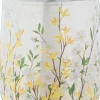 Bolsius herdenkingslicht Forsythia goud / wit / geel 36 uur D 11 H 22,4 cm