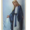 Bolsius herdenkingslicht Memorials wit / blauw 70 uur D 6,7 H 17,3 cm