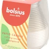 Bolsius kaars in glas wit / semitransparant 30 uur D 9,1 H 9,4 cm