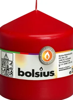 Bolsius stompkaars rood 45 uur D 9,8 H 10 cm