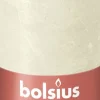 Bolsius stompkaars Rustiek Shine crème 60 uur D 6,8 H 13 cm