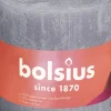 Bolsius stompkaars Rustiek Shine paars 62 uur D 10 H 10 cm