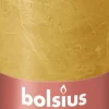 Bolsius stompkaars Rustiek Shine geel 60 uur D 6,8 H 13 cm