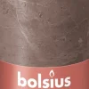 Bolsius stompkaars Rustiek Shine taupe 60 uur D 6,8 H 13 cm