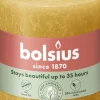 Bolsius stompkaars Rustiek Shine geel 35 uur D 6,8 H 8 cm