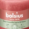 Bolsius stompkaars Rustiek Shine roze 35 uur D 6,8 H 8 cm