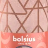 Bolsius stompkaars Rustiek silhouette roze 60 uur D 6,8 H 13 cm