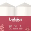 Bolsius stompkaars wit 7 uur D 4 H 6 cm 4 stuks