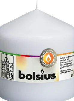 Bolsius stompkaars wit 45 uur D 9,8 H 10 cm