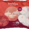 Bolsius waxinelichten D-light wit 10 uur 14 stuks