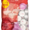 Bolsius waxinelicht wit 8 uur D 4 H 2 cm 50 stuks