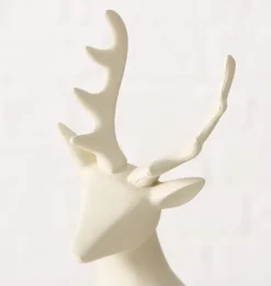 Boltze kerstfiguur Hario rendier beige 11,3 x 6,5 x 15 cm