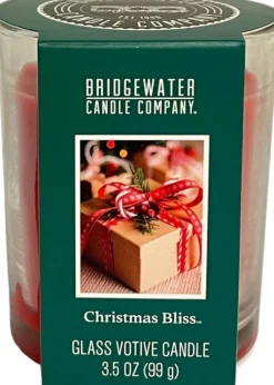 Bridgewater geurkaars Christmas Bliss Oriental & Spice rood 25 uur 6 x 6 x 7,6 cm
