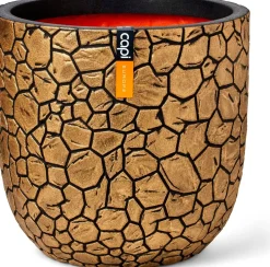 Capi Europe bloempot Clay goud / zwart D 35 H 34 cm