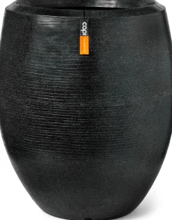 Capi Europe bloempot elegant deluxe Granite zwart D 43 H 50 cm