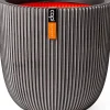 Capi Europe bloempot Groove antraciet D 54 H 52 cm