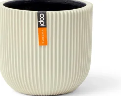 Capi Europe bloempot Groove beige D 23,5 H 20,8 cm