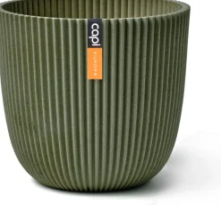 Capi Europe bloempot Groove groen D 25 H 23 cm