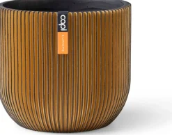 Capi Europe bloempot Groove goud D 17,2 H 15,3 cm
