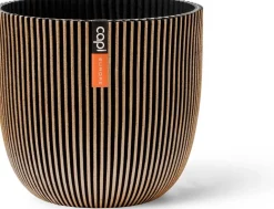 Capi Europe bloempot Groove goud / zwart D 25 H 23 cm