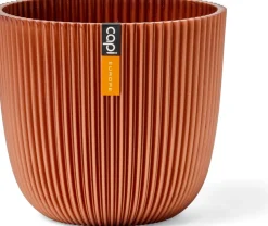 Capi Europe bloempot Groove koper D 16,5 H 15 cm