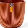 Capi Europe bloempot Groove koper D 13 H 12 cm