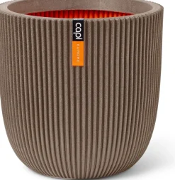 Capi Europe bloempot Groove taupe D 43 H 41 cm