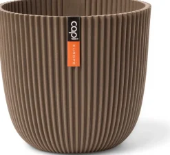 Capi Europe bloempot Groove taupe D 16 H 15 cm