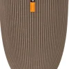 Capi Europe bloempot Groove taupe D 46 H 58 cm