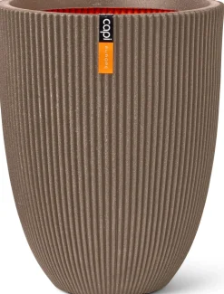 Capi Europe bloempot Groove taupe D 46 H 58 cm