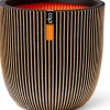 Capi Europe bloempot Groove zwart / goud D 54 H 52 cm