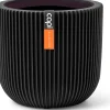 Capi Europe bloempot Groove zwart D 8 H 6 cm