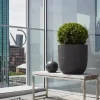 Capi Europe bloempot Lux Terrazzo zwart D 28 H 26 cm