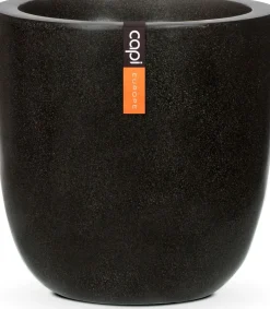 Capi Europe bloempot Lux zwart D 43 H 41 cm