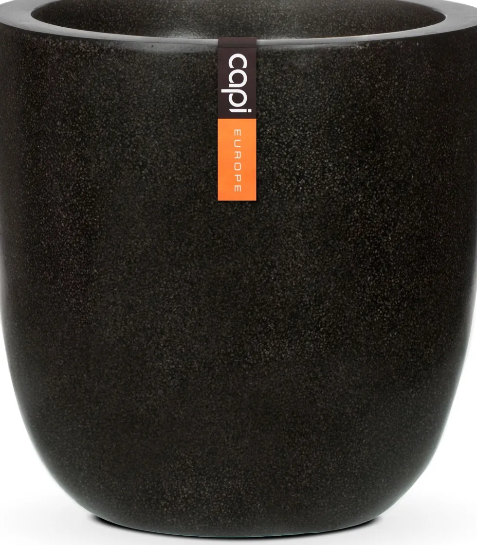 Capi Europe bloempot Lux zwart D 43 H 41 cm
