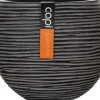 Capi Europe bloempot Nature-Rib zwart D 11,5 H 9 cm
