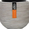 Capi Europe bloempot Nature-Rib ivoor D 11,5 H 9 cm